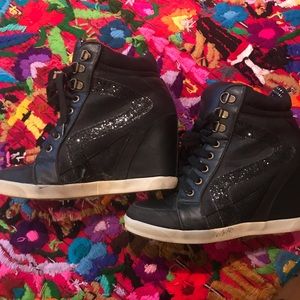 Wedge sneakers for your A-game.